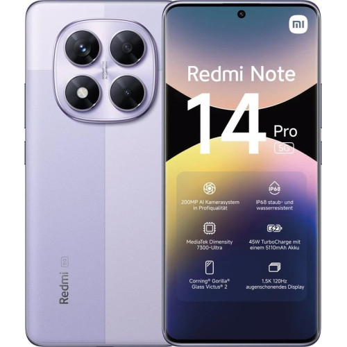 Смартфон Xiaomi Redmi Note 14 Pro 5G 12\/512 Purple - зображення 1