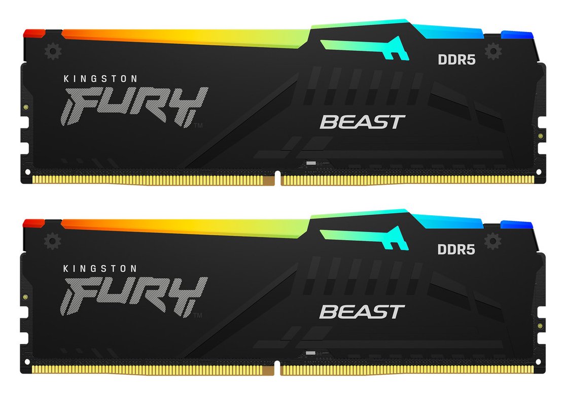 Пам'ять DDR5 RAM_32Gb (2x16Gb) 6000Mhz Kingston Fury Beast RGB EXPO (KF560C30BBEAK2-32) - зображення 1