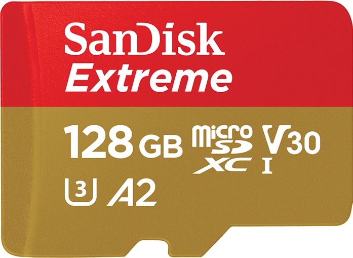 MicroSDXC 128 Gb SANDISK Extreme UHS-I U3 class 10 - зображення 1