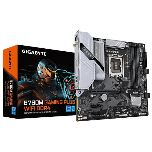 Мат. плата 1700 Gigabyte B760M GAMING PLUS WIFI DDR4 - зображення 1