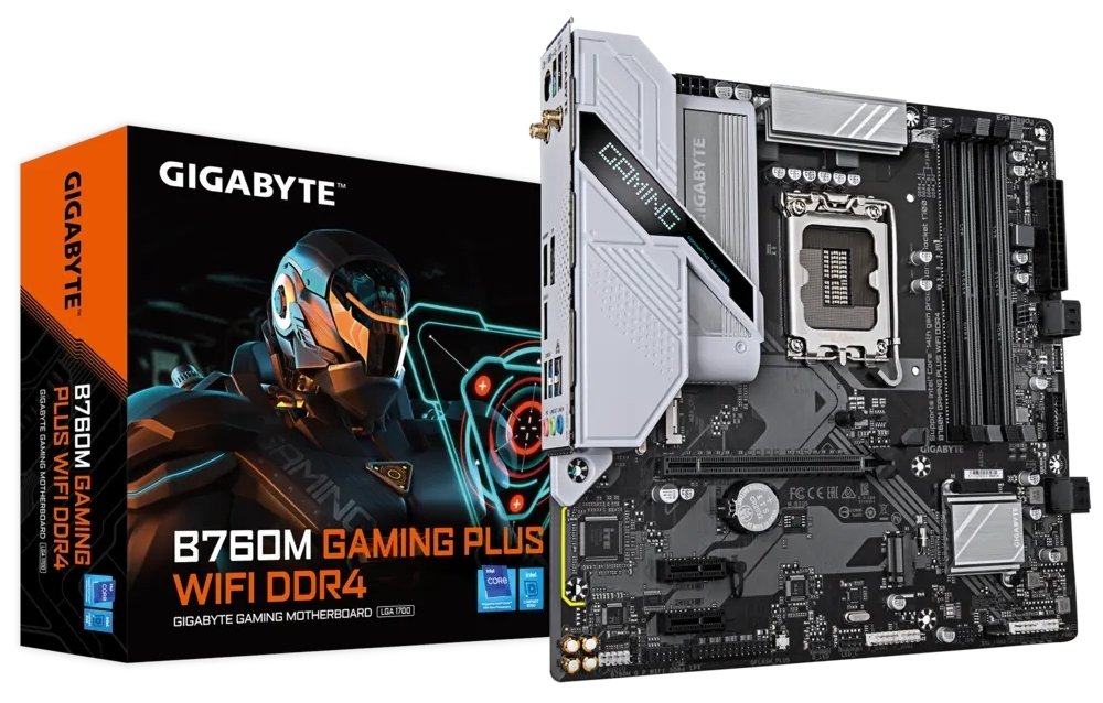 Мат. плата 1700 Gigabyte B760M GAMING PLUS WIFI DDR4 - зображення 1