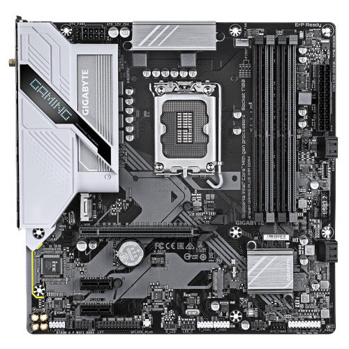 Мат. плата 1700 Gigabyte B760M GAMING PLUS WIFI DDR4 - зображення 2
