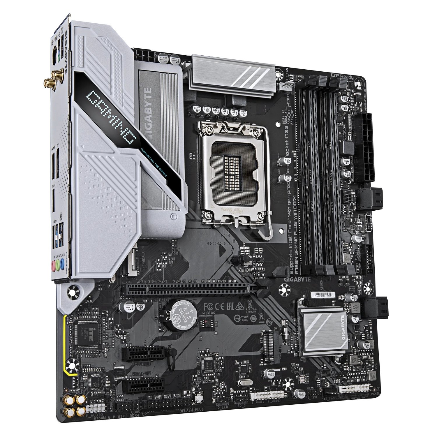 Мат. плата 1700 Gigabyte B760M GAMING PLUS WIFI DDR4 - зображення 3