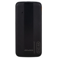 Батарея POWER BANK AWEI P20K 10000mAh, 12W, Black