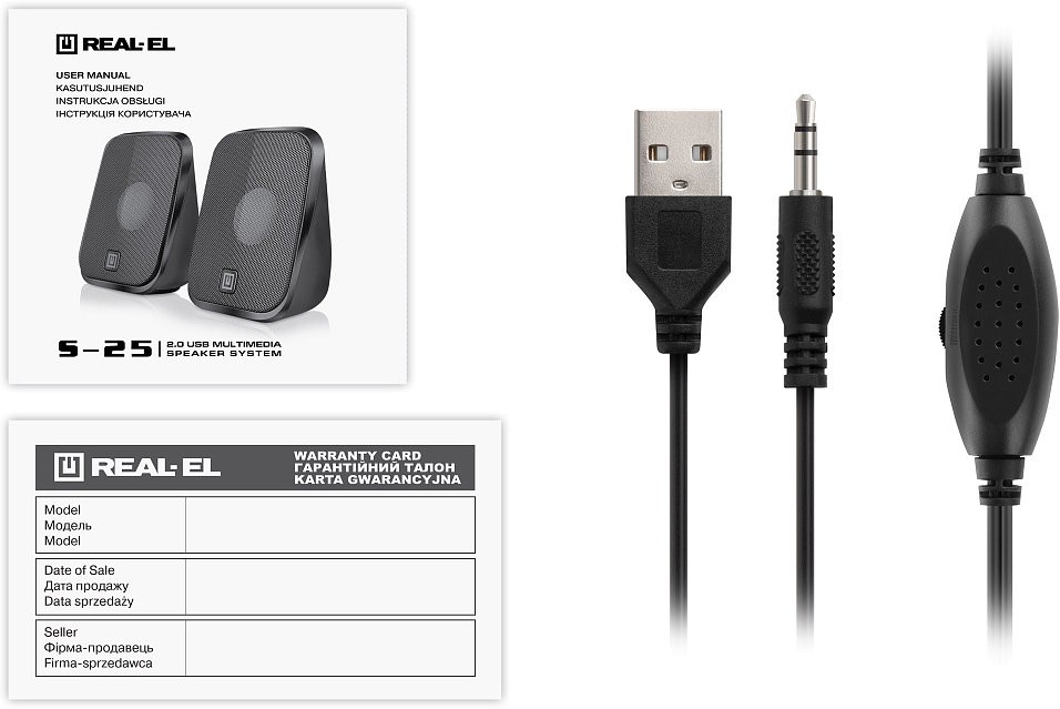 Колонки REAL-EL S-25 Black - зображення 6
