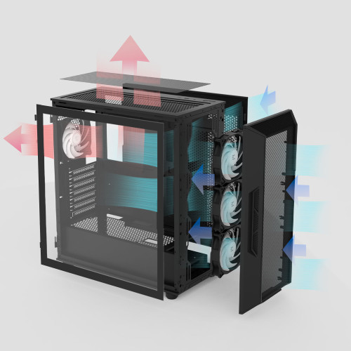 Корпус ZALMAN i3 NEO ARGB V2 Black - зображення 11