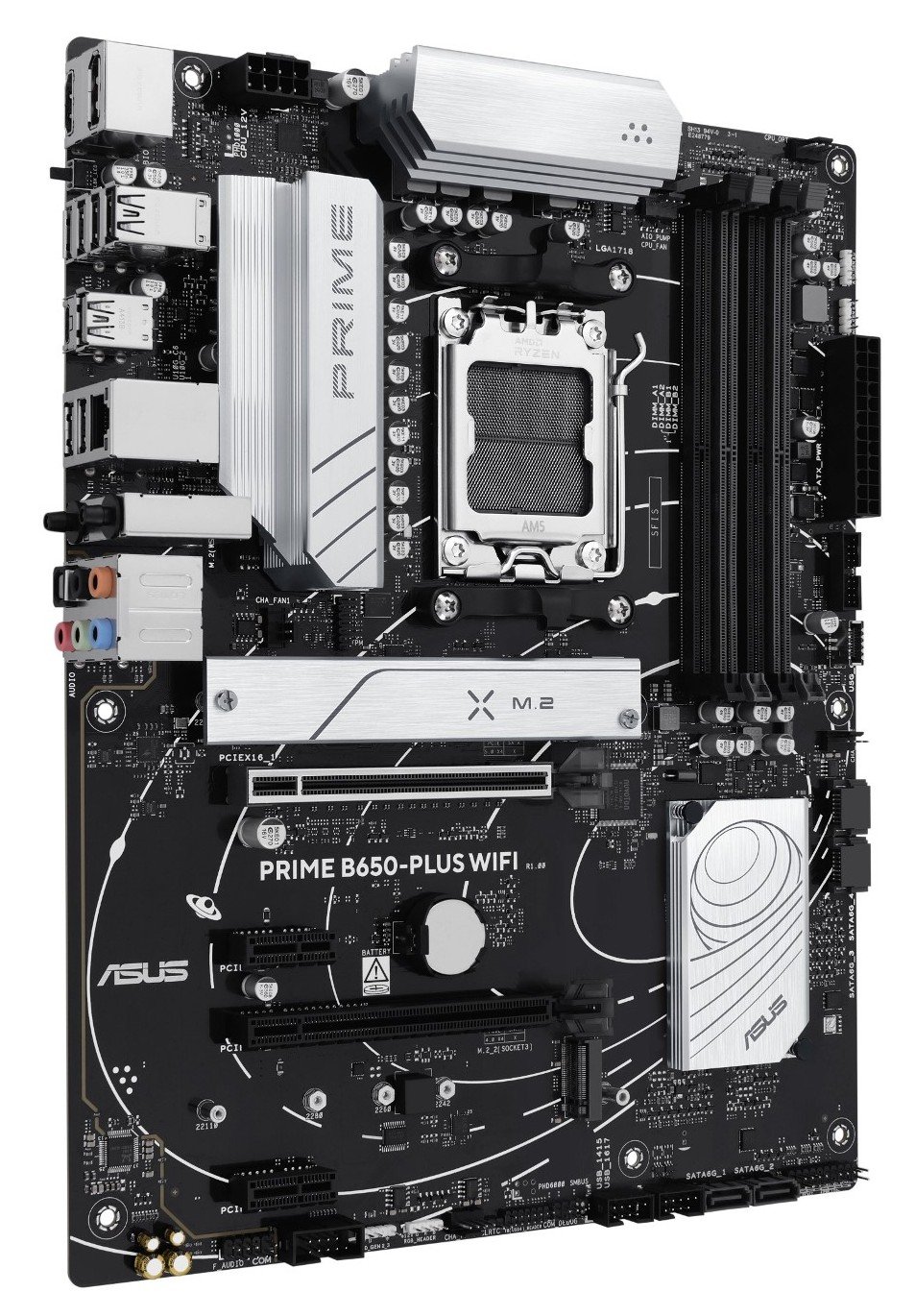 Мат. плата AM5 Asus PRIME B650-PLUS WIFI - зображення 3