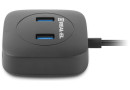 Концентратор USB 3.0 REAL-EL HQ-187 black 4 порти - зображення 3
