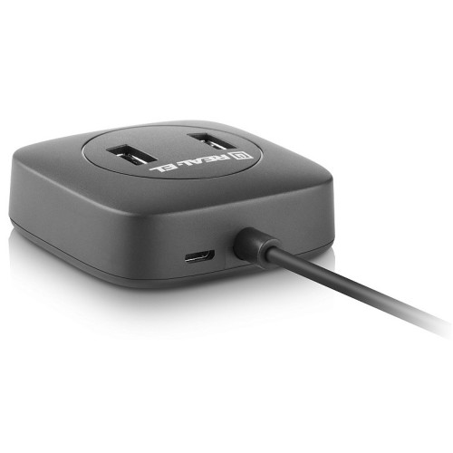 Концентратор USB 3.0 REAL-EL HQ-187 black 4 порти - зображення 4