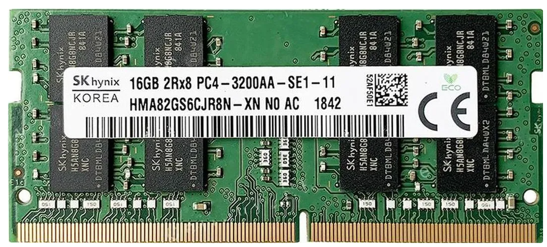 Пам'ять DDR4-3200 16 Gb Hynix 3200MHz SoDIMM - зображення 1