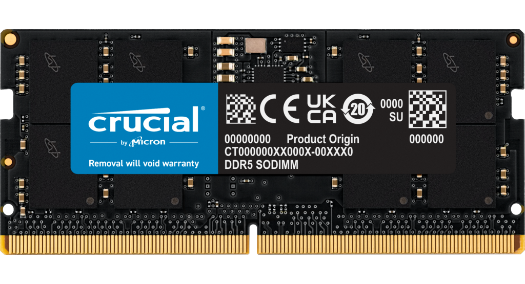 Пам'ять SoDIMM DDR5 16 Gb 4800 MHz Crucial - зображення 1