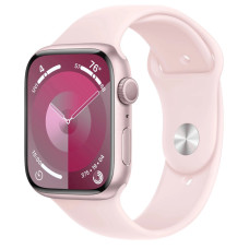 Смарт годинник Apple Watch Series 9 GPS, 45mm Pink Aluminum Case with Light Pink Sport Band S/M
