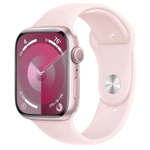 Смарт годинник Apple Watch Series 9 GPS, 45mm Pink Aluminum Case with Light Pink Sport Band S\/M - зображення 1