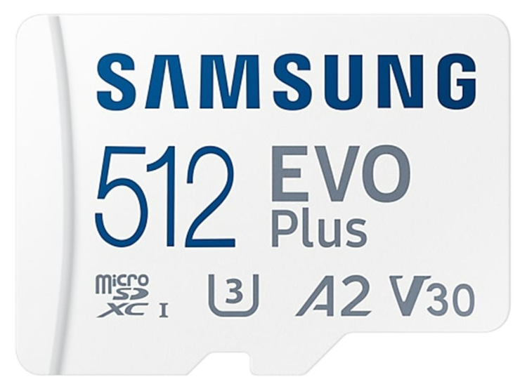 MicroSDXC 512 Gb Samsung EVO Plus 2024 UHS-I, U3, V30, A2 - зображення 1