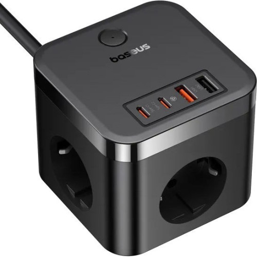 Мережевий фільтр Baseus PowerCombo Cube Power Strip 30W (E00066400117-00) - зображення 2