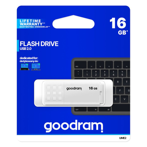 Флеш пам'ять USB 16Gb Goodram UME2 White USB 2.0 - зображення 5