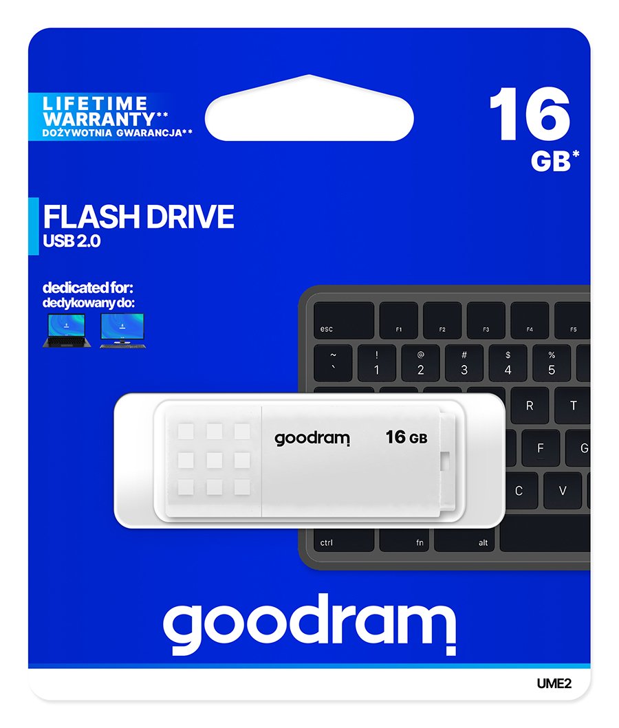 Флеш пам'ять USB 16Gb Goodram UME2 White USB 2.0 - зображення 5