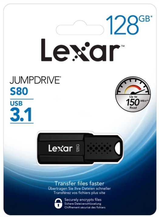 Флеш пам'ять USB 128Gb Lexar JumpDrive S80 - зображення 4