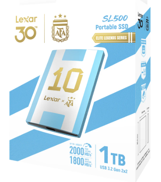 Зовнішній накопичувач SSD 1TB Lexar SL500 AFA (LSL500X001T-RNXNG) - зображення 5