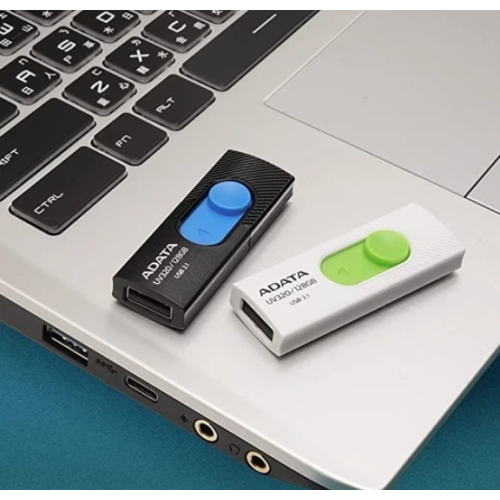 Флеш пам'ять USB 32 Gb ADATA UV320 black-blue USB 3.1 - зображення 3
