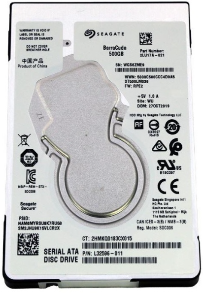 Жорсткий диск HDD Seagate 2.5 500GB ST500LM036 - зображення 1