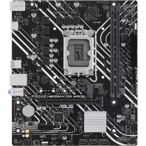 Мат. плата 1700 ASUS PRIME H610M-K D4 ARGB - зображення 1
