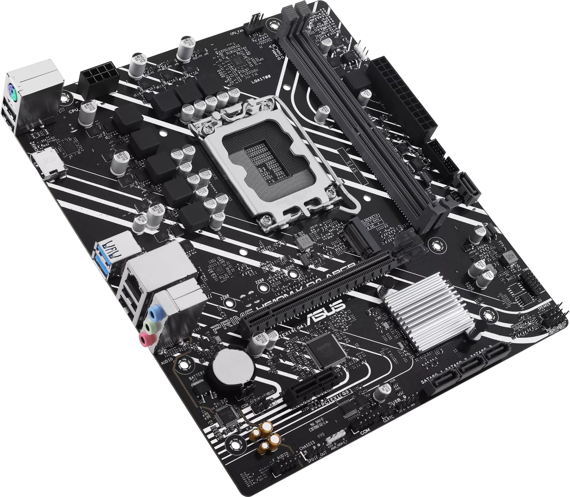 Мат. плата 1700 ASUS PRIME H610M-K D4 ARGB - зображення 4