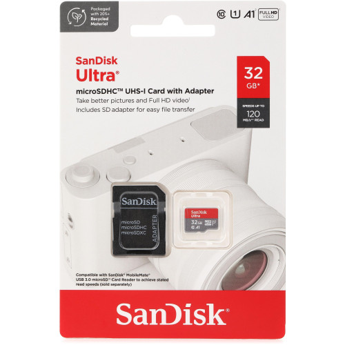 Secure Digital card 32 Gb SanDisk SDHC Ultra Lite Class 10 UHS-I - зображення 3