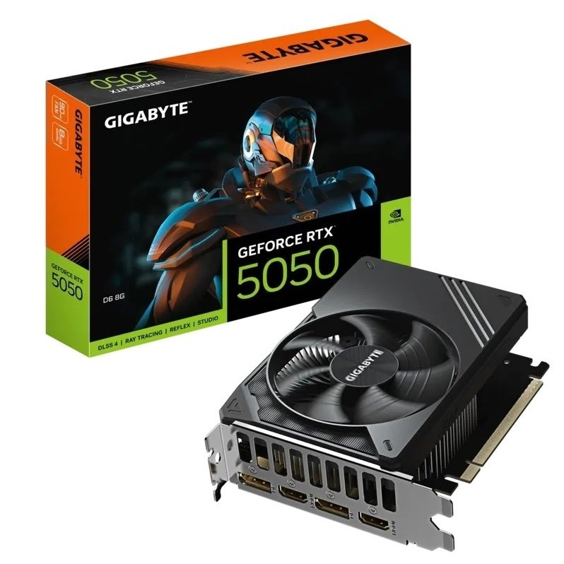 Відеокарта GeForce RTX 5050 8GB GDDR6 Gigabyte D6 (GV-N5050D6-8GD) - зображення 1