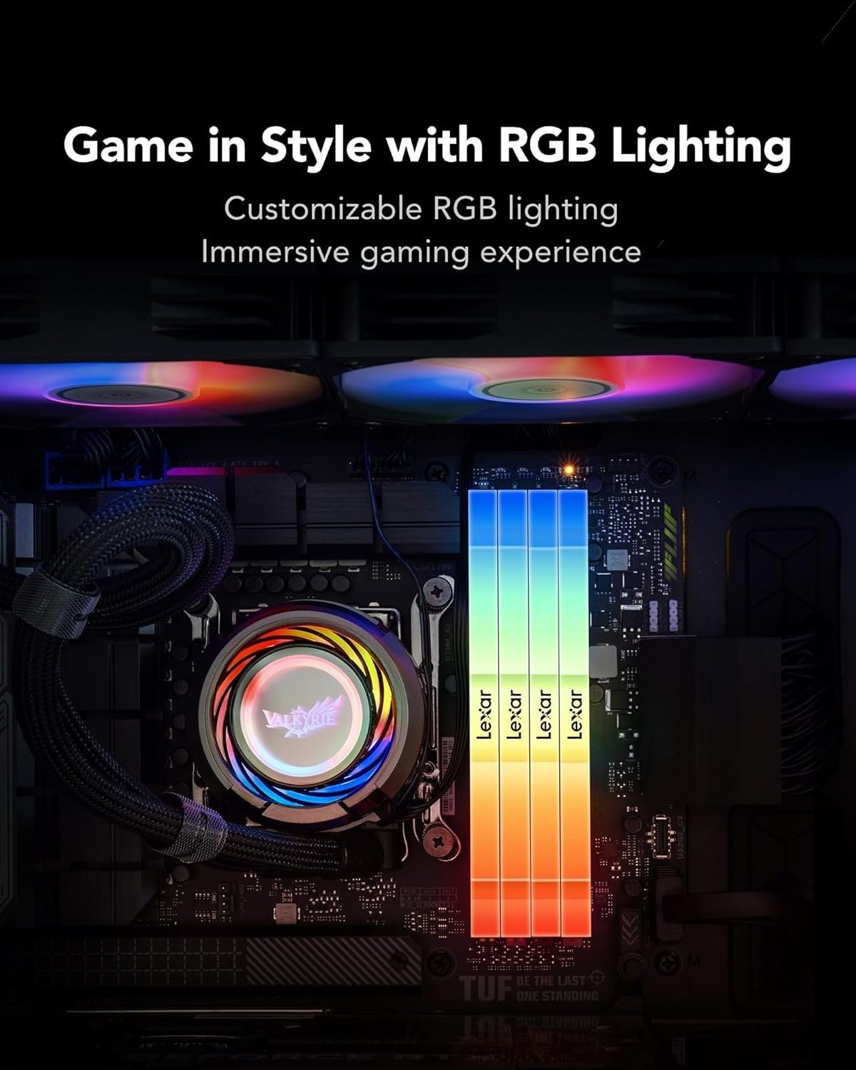 Пам'ять DDR5 RAM_32Gb (2x16Gb) 6000Mhz Lexar Thor RGB (LD5U16G60C38BG-RGD) - зображення 5