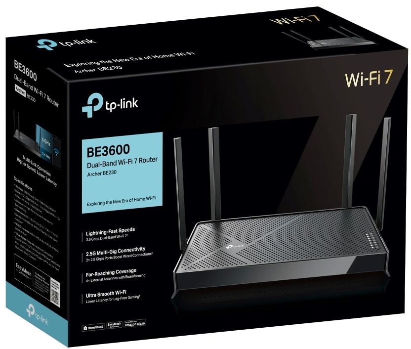 Маршрутизатор WiFi TP-Link Archer BE230 - зображення 4