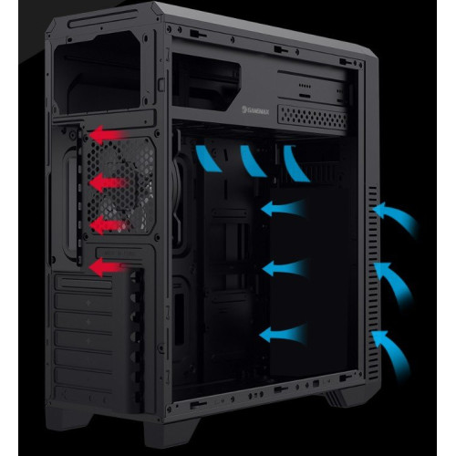 Корпус GAMEMAX G561E Black - зображення 12