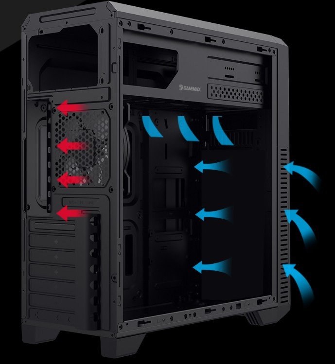 Корпус GAMEMAX G561E Black - зображення 12