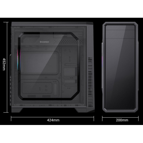 Корпус GAMEMAX G561E Black - зображення 9