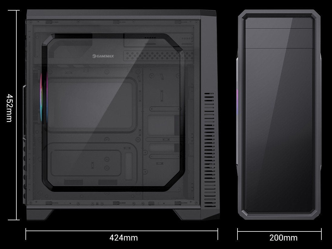 Корпус GAMEMAX G561E Black - зображення 9