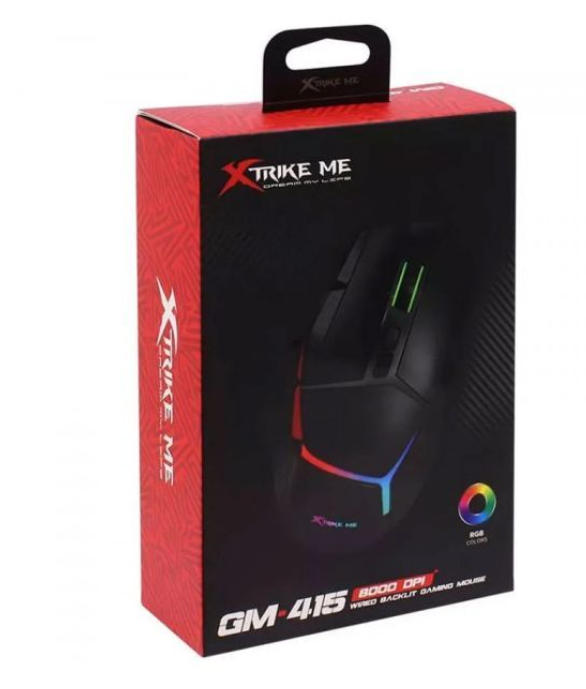 Мишка Xtrike ME GM-415 RGB USB Black (GM-415) - зображення 4