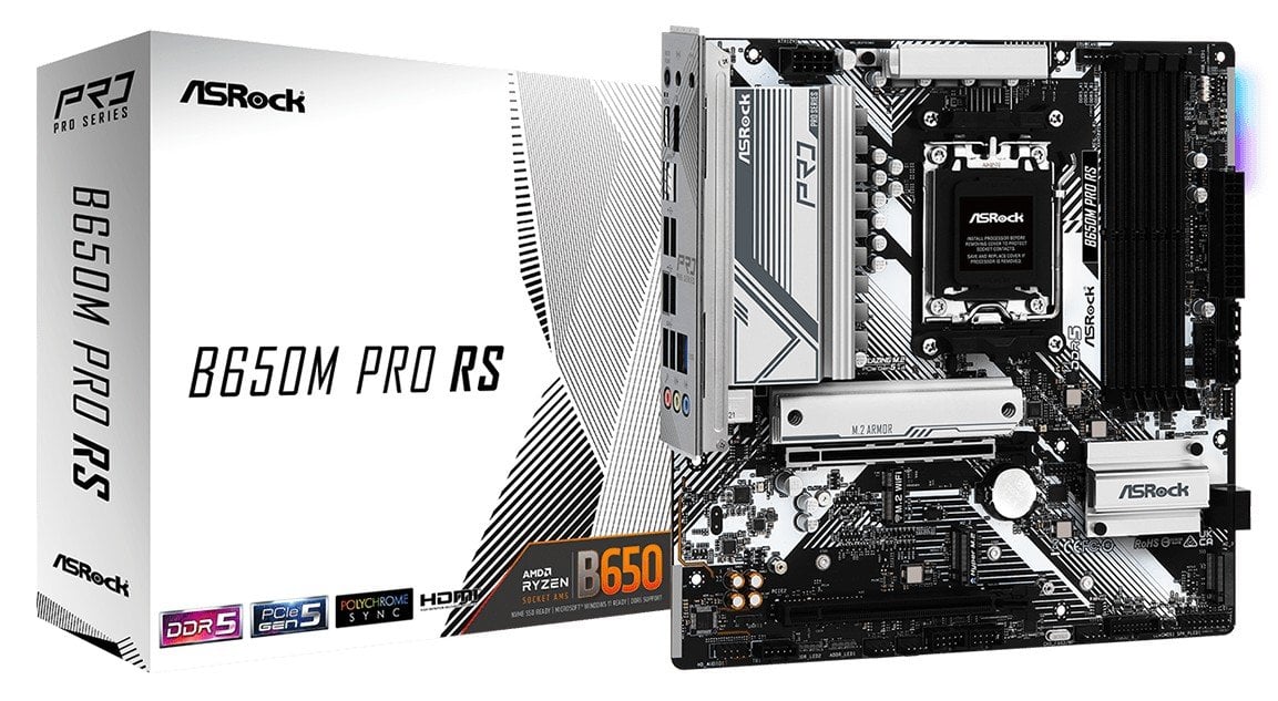 Мат. плата AM5 ASRock B650M PRO RS - зображення 1