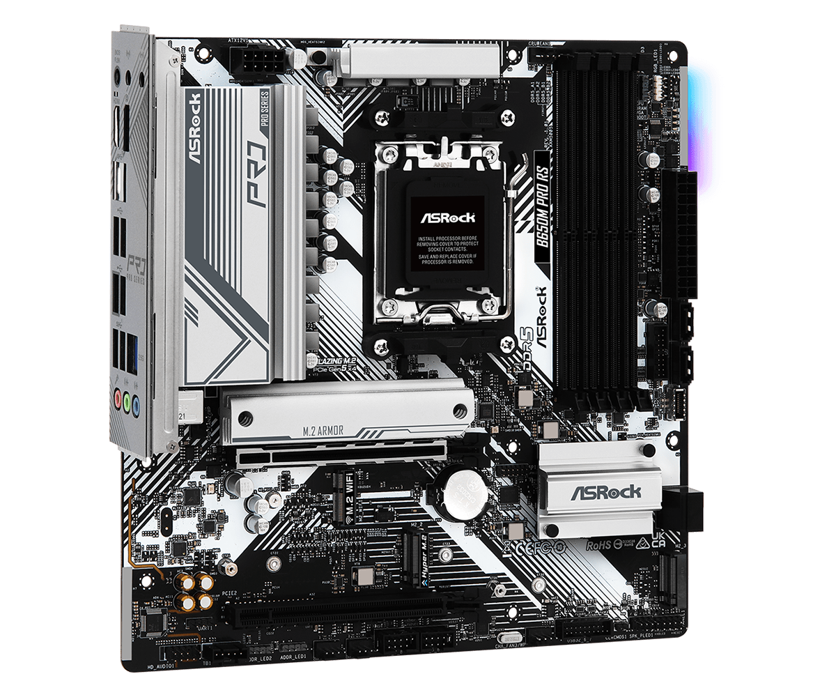 Мат. плата AM5 ASRock B650M PRO RS - зображення 3