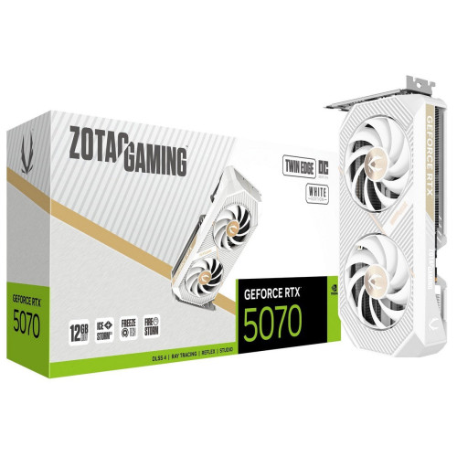 Відеокарта GeForce RTX 5070 12GB GDDR7 ZOTAC Twin Edge OC White (ZT-B50700Q-10P) - зображення 1