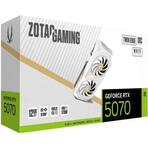 Відеокарта GeForce RTX 5070 12GB GDDR7 ZOTAC Twin Edge OC White (ZT-B50700Q-10P) - зображення 9