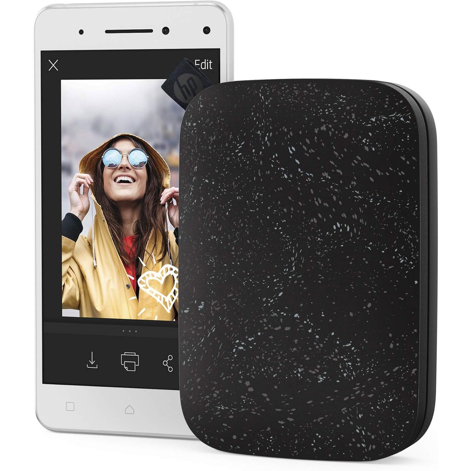 Фотопринтер портативний HP Sprocket Black - зображення 2