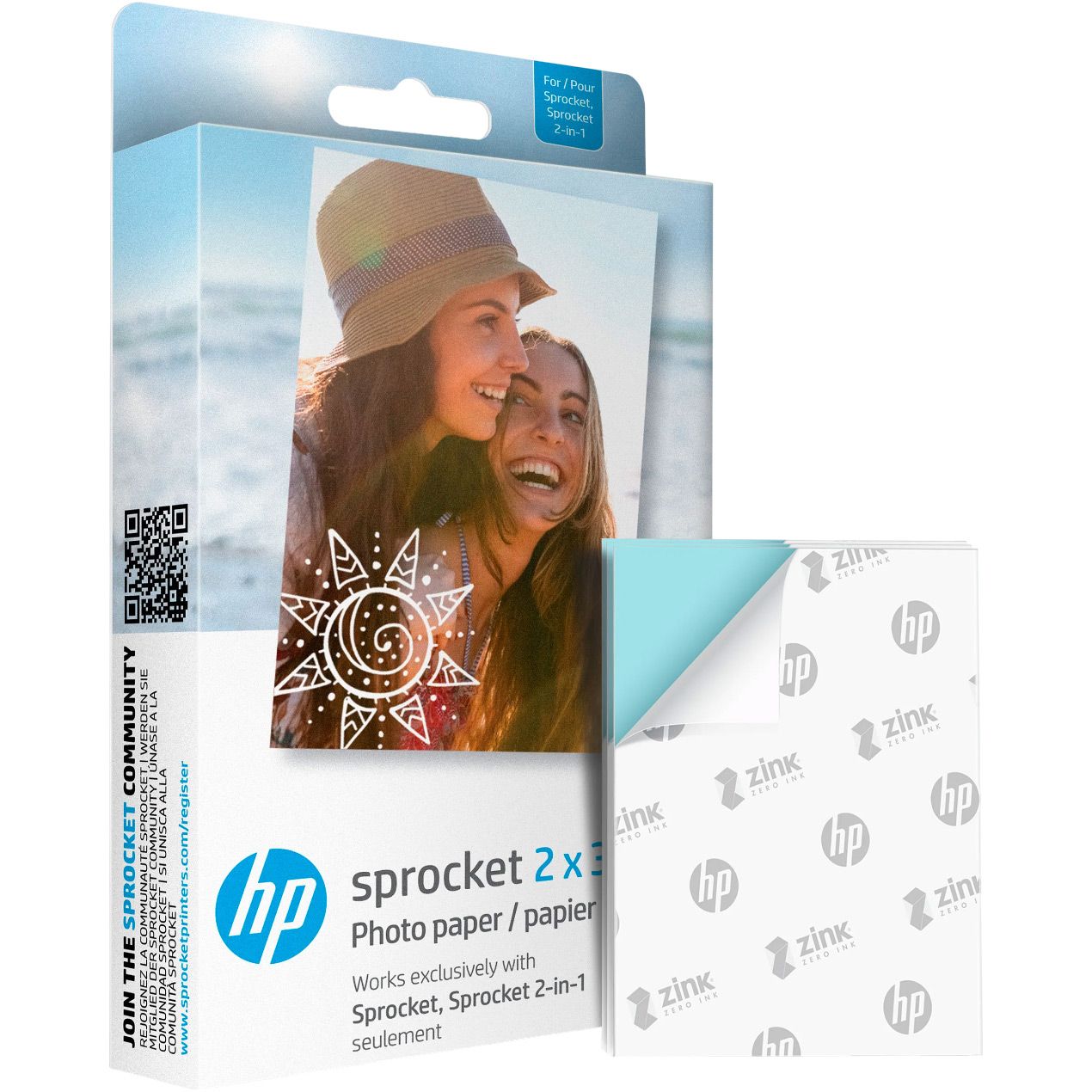 Фото-папір HP Zink для Sprocket 2x3, glossy, self-adhesive, 20sh - зображення 2