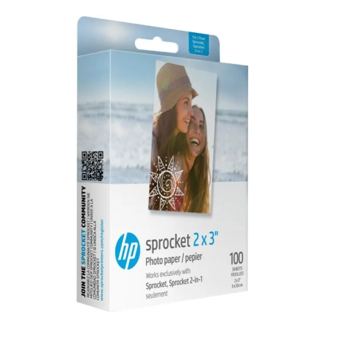 Фото-папір HP Zink для Sprocket 2x3, glossy, self-adhesive, 100sh - зображення 1