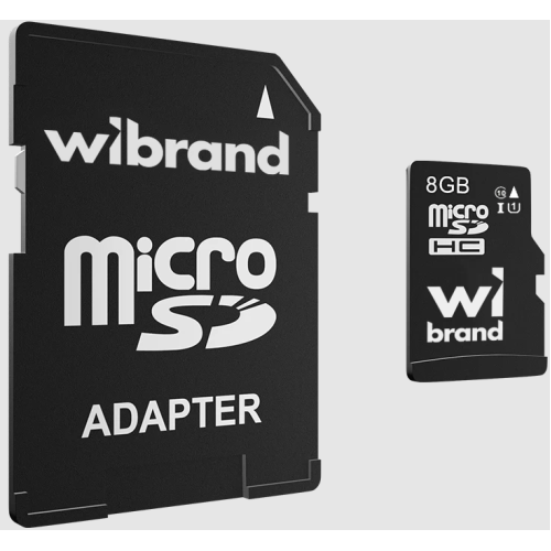 MicroSDHC 8 Gb Wibrand class 10 - зображення 1