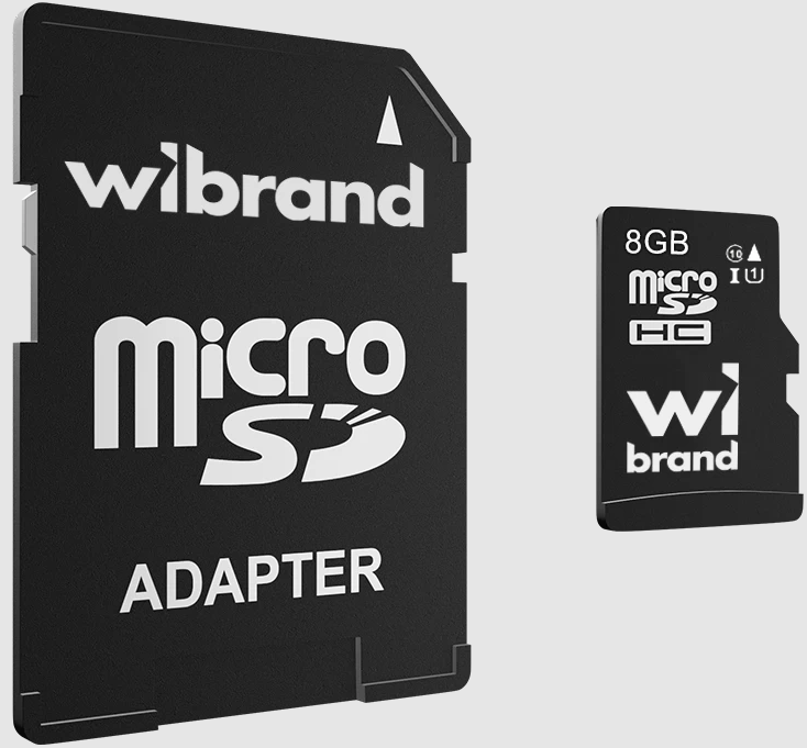 MicroSDHC 8 Gb Wibrand class 10 - зображення 1