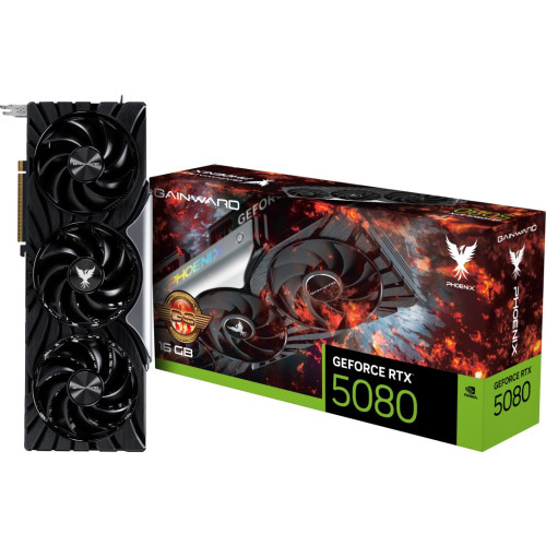 Відеокарта GeForce RTX 5080 16GB GDDR7 Gainward Phoenix GS (NE75080S19T2-GB2031X) - зображення 1