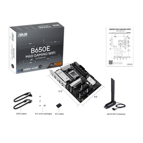 Мат. плата AM5 Asus B650E MAX GAMING WIFI - зображення 8