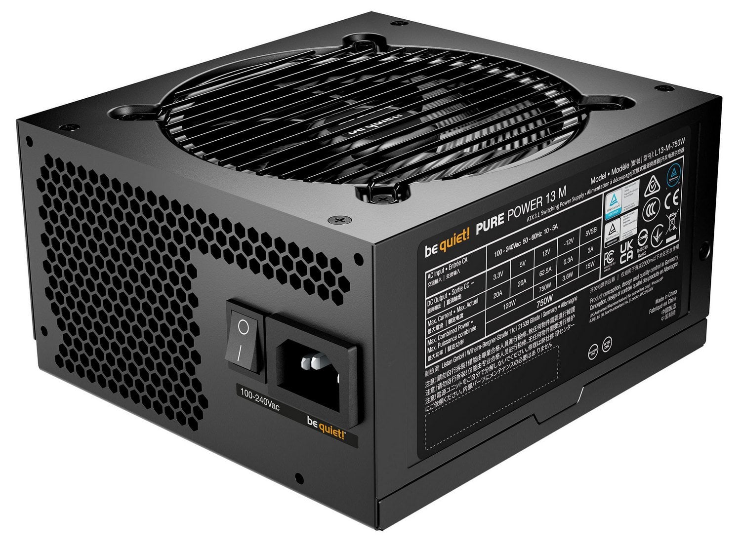БЖ 750Вт Be quiet! Pure Power 13 M (BP026EU) - зображення 2