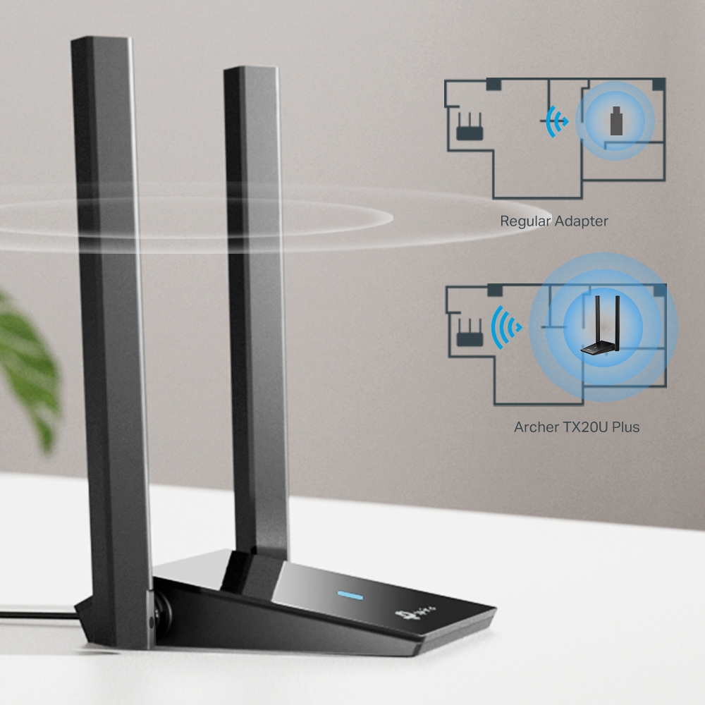 Мережева карта Wireless USB Wi-Fi TP-Link ARCHER TX20U PLUS - зображення 5