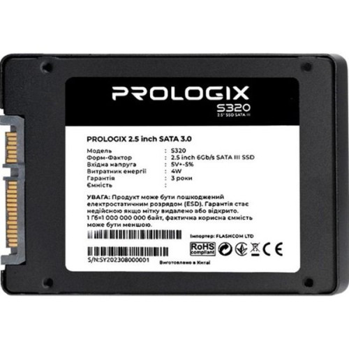 Накопичувач SSD 960GB Prologix S320 (PRO960GS320) - зображення 2